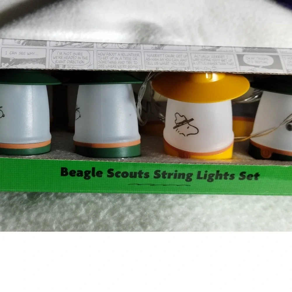 Peanuts Beagle Scouts String Lights Set 10 LED Flashing Water Repellent - Picture 3 of 16
